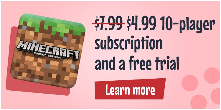 20% savings on Minecraft app and its in-app items when purchasing Amazon Coins 