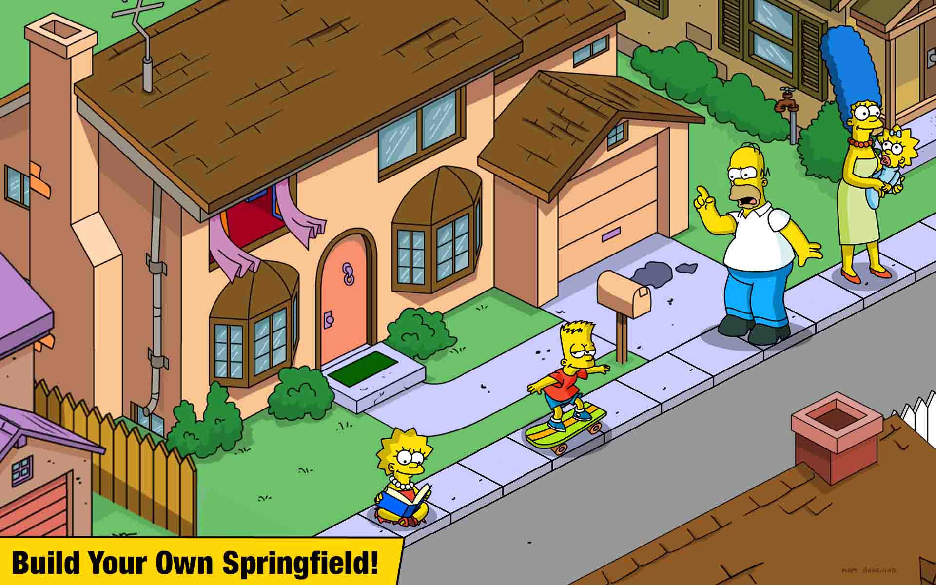 Игры симпсонов играть. Спрингфилд (симпсоны). Simpsons Springfield игра. Спрингфилд город симпсоны. Симпсоны tapped out.