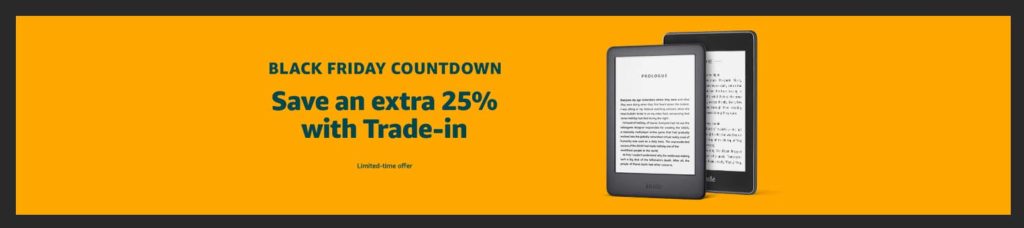 Black Friday trade-in promo for Kindle Paperwhite