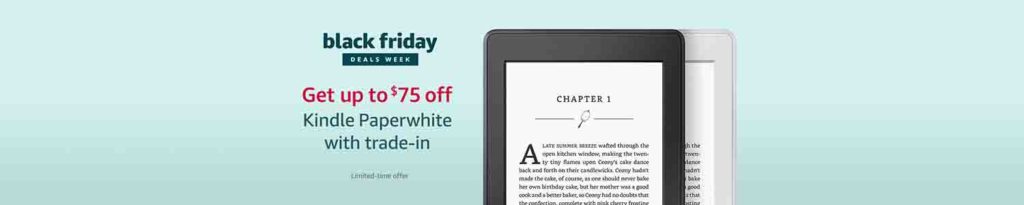 Black Friday trade-in promo for Kindle Paperwhite