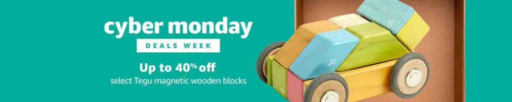 Extra 40% off Cyber Monday promo for Tegu magnetic wooden blocks