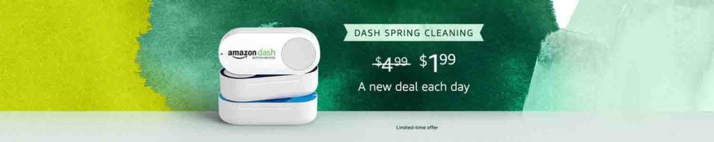 Amazon Dash Button spring deal each day