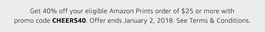 Promo Codes for Amazon Prints, offering