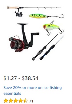  Ice Fishing Promo 2018 at Amazon.com