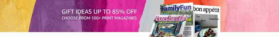 Flash promo on subscriptions to top print & digital magazines
