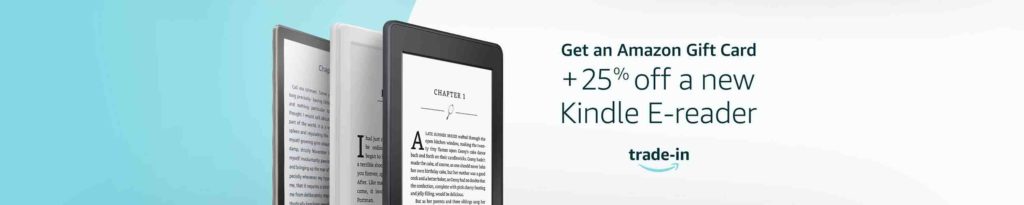 Amazon gift cards plus extra 25% off all-new Kindle e-readers