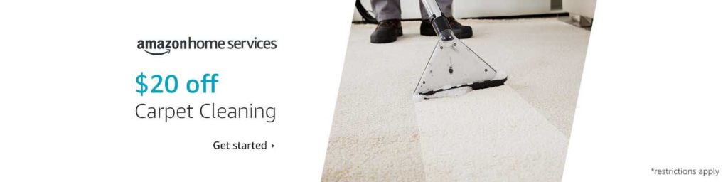 $20 off promo for Carpet Cleaning Amazon Home Service