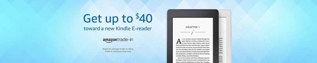 Amazon gift cards plus extra 25% off all-new Kindle e-readers Amazon Trade-In