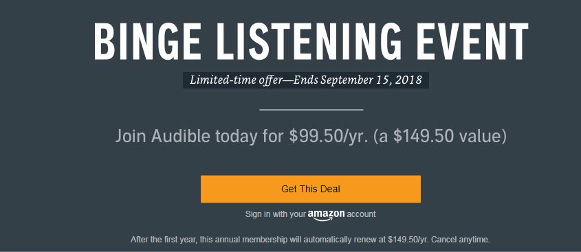 Promos stand chance when joining Amazon Audible