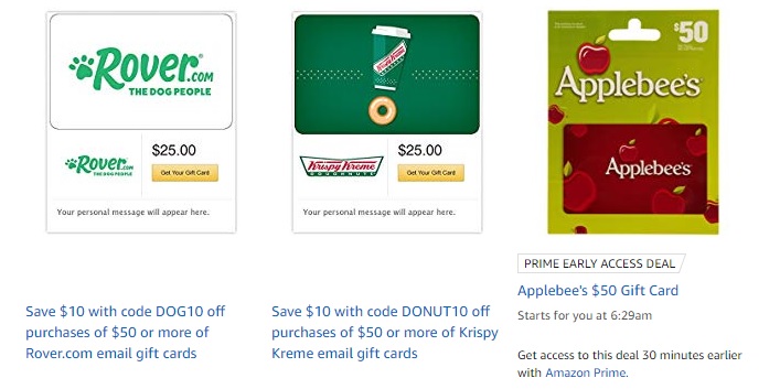 Shop Amazon Gift Cards Brand with promo codes