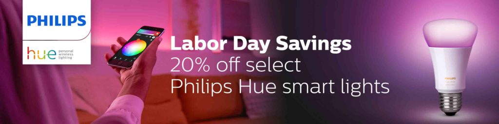 20% off Labor Day promo for Philips Hue smart lights Amazon