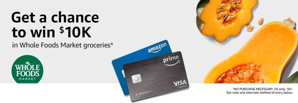 The latest benefits on promo through Amazon Prime Store Card (Rewards Visa Card)