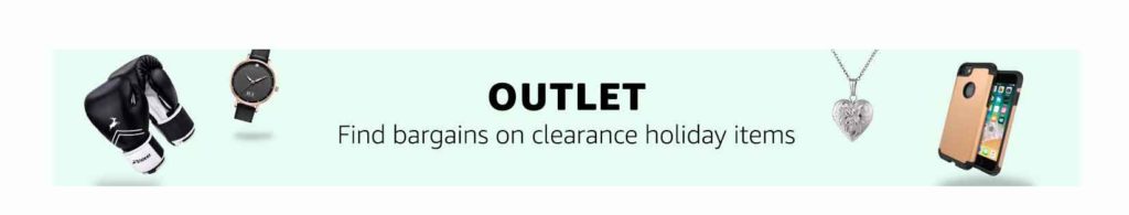 Outlet promo on clearance holiday items Amazon