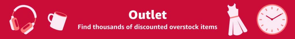 Outlet promo on clearance items Amazon