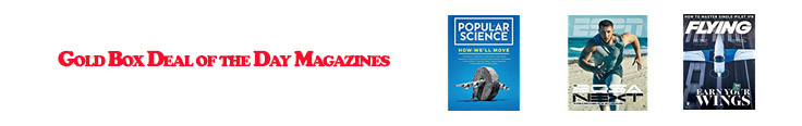 Flash promo on subscriptions to top print & digital magazines Amazon