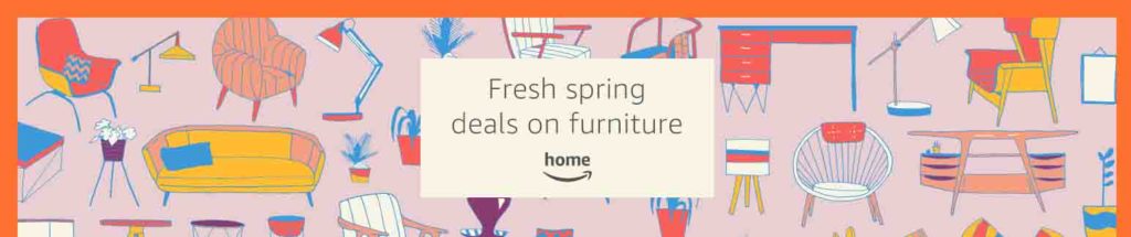 Season promos for 25% off furniture/lighting and more Amazon