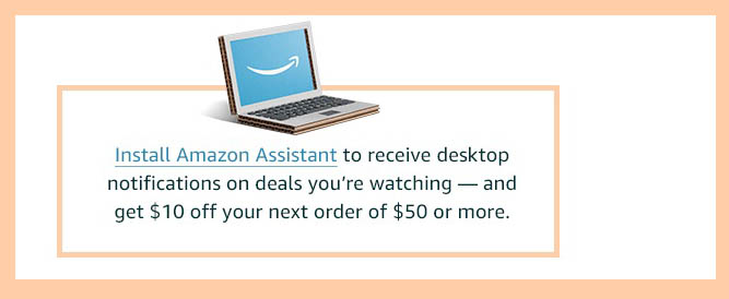 Free Amazon credit with promo code installing Amazon Assistant in browser