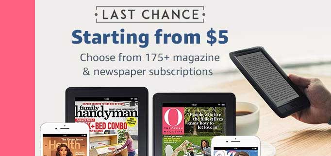 magazine subscription promo