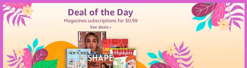 Amazon magazine subscriptions