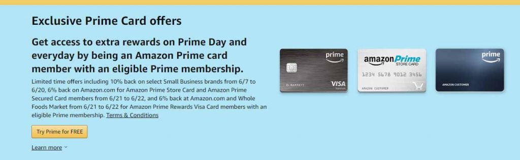 Amazon Prime card