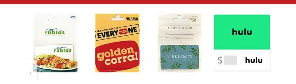 Amazon Gift Cards 