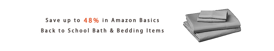 Amazon Basics, Back to School Bath & Bedding Items